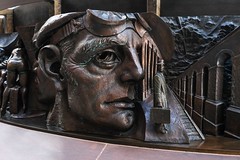 St Pancras station - The Meeting Place sculpture 4