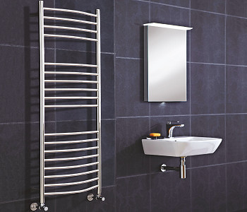 Electric Steel Curved Heated Towel Rails