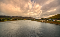 Loch Long, seen from the A87 bridge near Eilean Donan, Scotland.