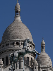 White horses in mythology...Four Horsemen of the Apocalypse..the defeat of French troops during the Franco-Prussian War as a divine punishment ...Sacré-Cœur, Paris... first Horseman is infectious pandemic disease .