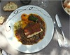 Dos de cabillaud , crumble de chorizo et risotto de  quinoa - Le Restaurant du Vallon de Gayet - Mouris