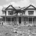 Ashurst house after being hit by a plane, 1940