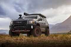 Revealed today at Overland Expo Mountain West, the GMC Canyon AT4 OVRLANDX concept elevates Canyon’s capability while exploring GMC’s vision for the nameplate’s future. Designed for the premium overlanding enthusiast, the concept vehicle shows how Canyon