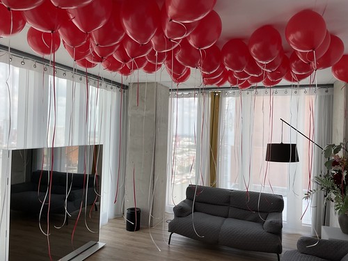 Helium Balloons Anniversary Rem Koolhaas Suite NHOW Hotel Rotterdam