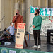 Rumen Grabow und Jacob Hinze Hungerstreikende sprechen beim Klimamontag am Brandenburger Tor