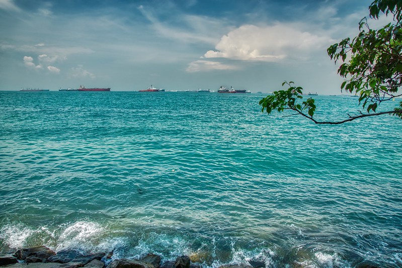 Ships in the roadstead off of Sentosa island in Singapore<br/>© <a href="https://flickr.com/people/8136604@N05" target="_blank" rel="nofollow">8136604@N05</a> (<a href="https://flickr.com/photo.gne?id=51450439333" target="_blank" rel="nofollow">Flickr</a>)