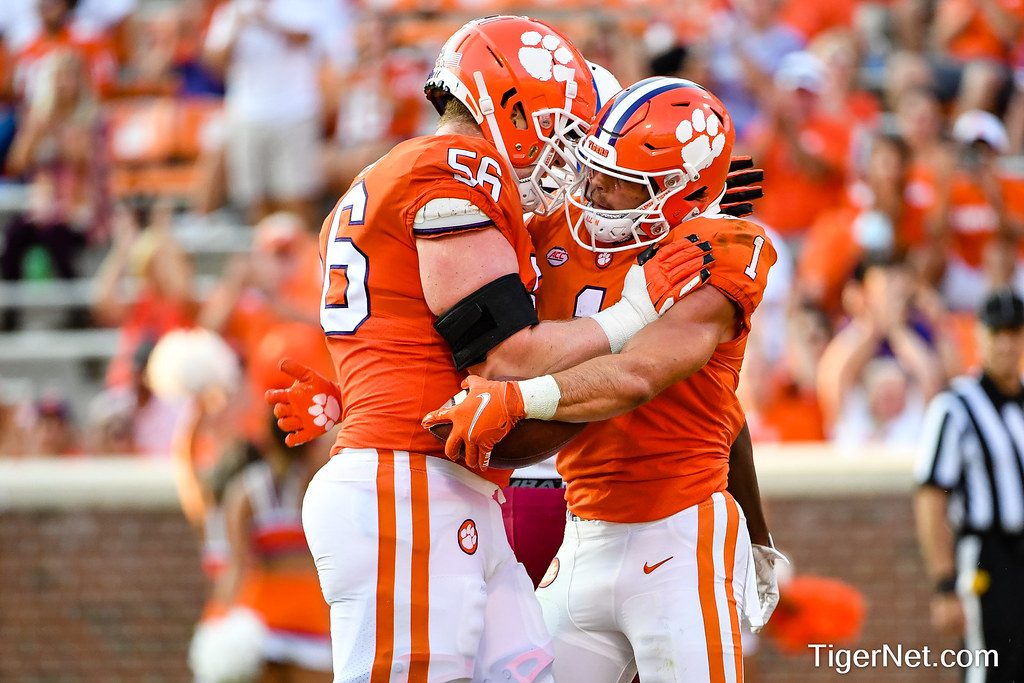 Clemson Football Photo of Will Putnam and Will Shipley and SC State