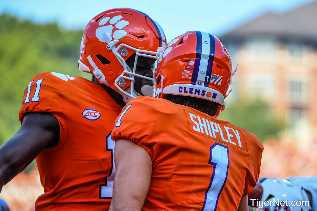 Clemson Football Photo of Ajou Ajou and Will Shipley and SC State