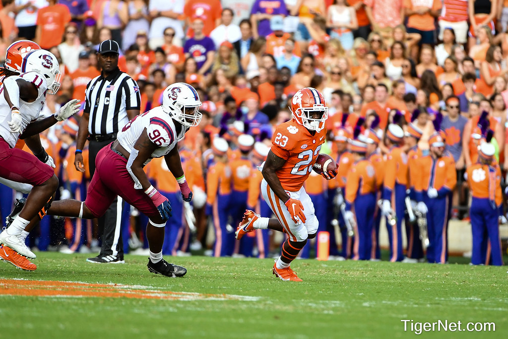 Clemson Football Photo of Lyn-J Dixon and SC State