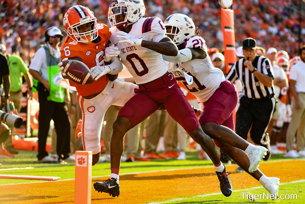 Clemson Football Photo of EJ Williams and SC State