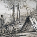 "Scène de chasse" de C.-A. Lesueur  (Muséum du Havre)