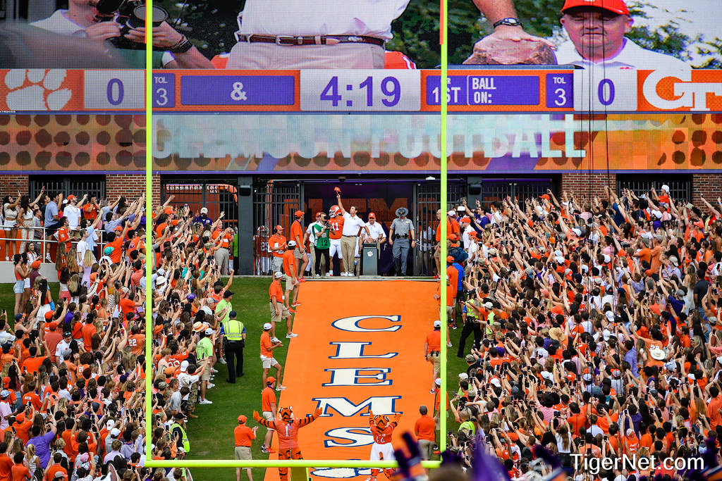Clemson Football Photo of The Hill and Georgia Tech