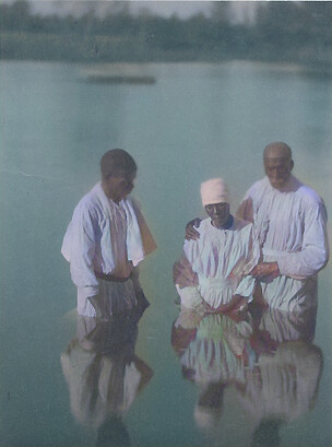 Baptism in community of Gullah descendants in North Carolina in the 1930s