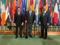 Comitiva de Guatemala llega a sede de Naciones Unidas para participar en el 76°Periodo  Ordinario de Sesiones by Gobierno de Guatemala