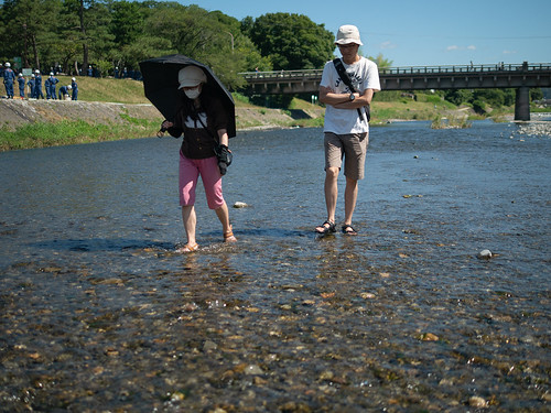 京都の思ひで / walking in the river