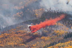 September 28, 2021 - The Ptarmigan Fire burns in Summit County. (Lori Bollendonk)