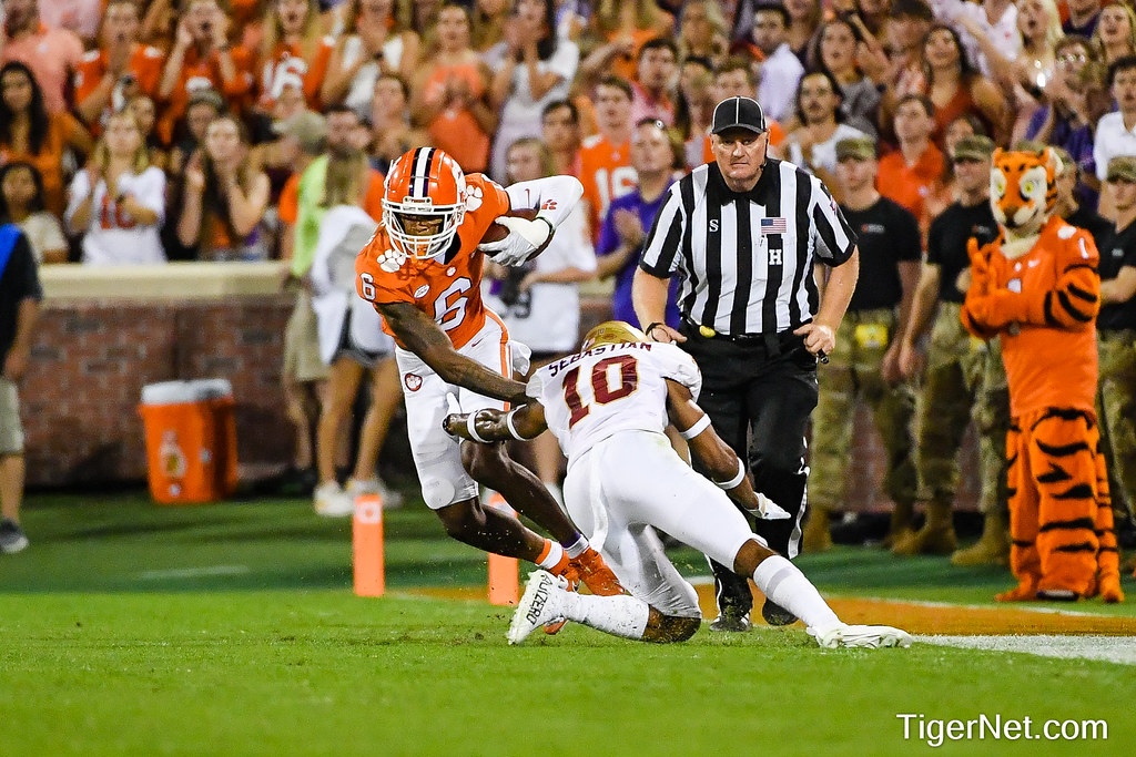 Clemson Football Photo of EJ Williams and Boston College