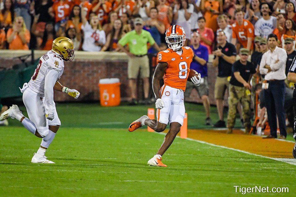 Clemson Football Photo of Justyn Ross and Boston College
