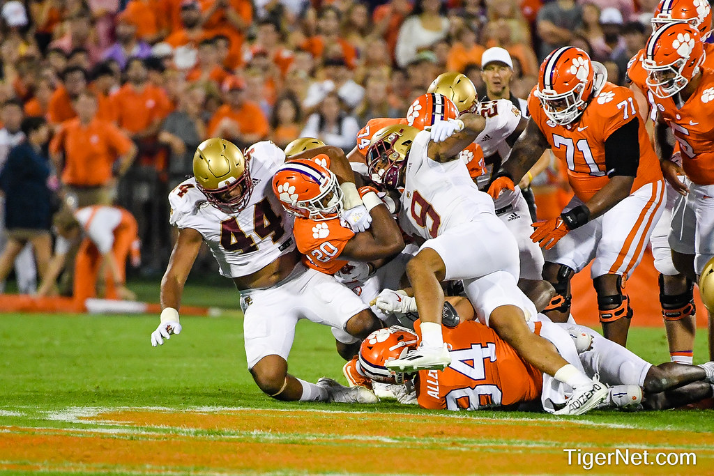 Clemson Football Photo of Kobe Pace and Boston College