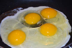Eggs Frying.