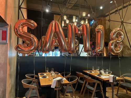 Folieballon Cijfer en Letter Verjaardag SAM 18 Cafe in the City Rotterdam