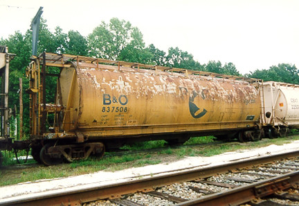 B&O 837508 at Beaverdam, VA circa 1995