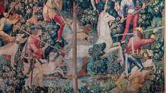 The Unicorn Crosses a Stream (from the Unicorn Tapestries)