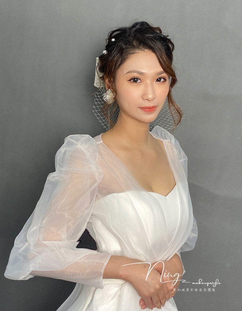 【新秘羽寧】新娘造型創作 /短髮-韓系珍珠