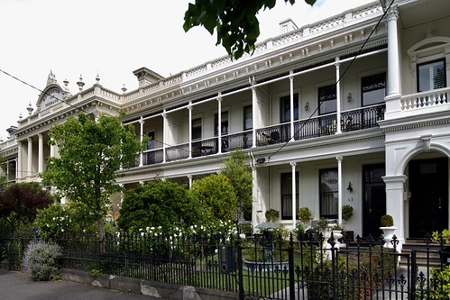 Classic Victorian terraces, St Vincent Place, Albert Park