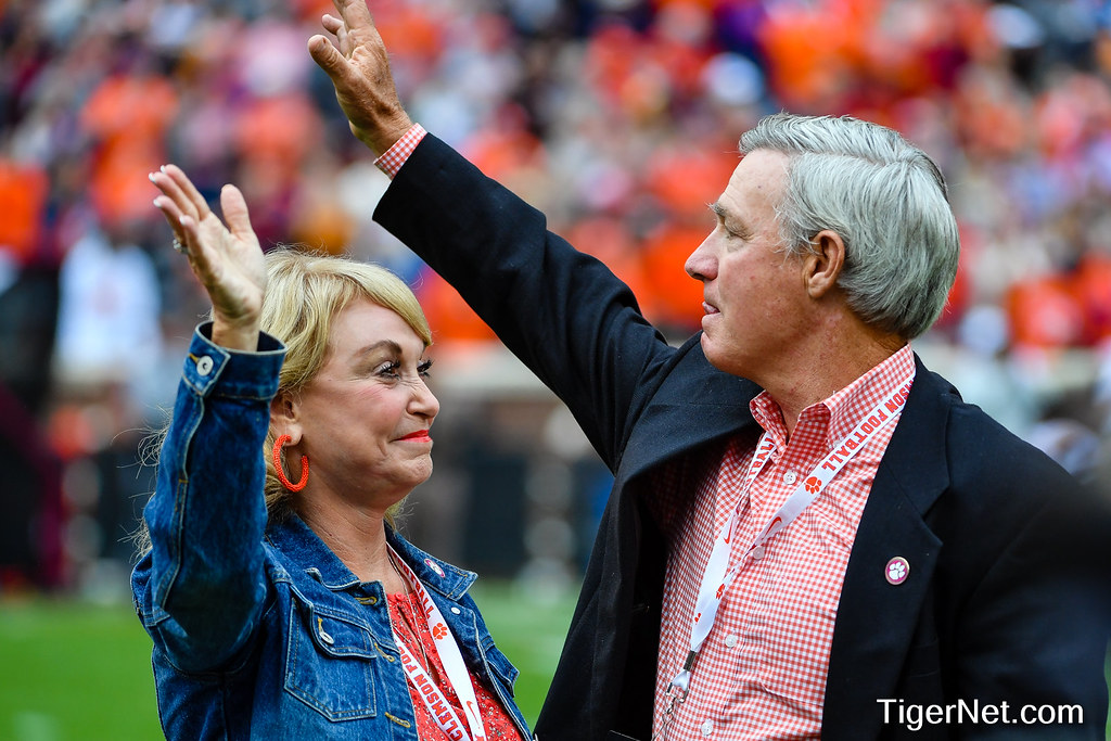 Clemson  Photo of Tommy Bowden and florida and state