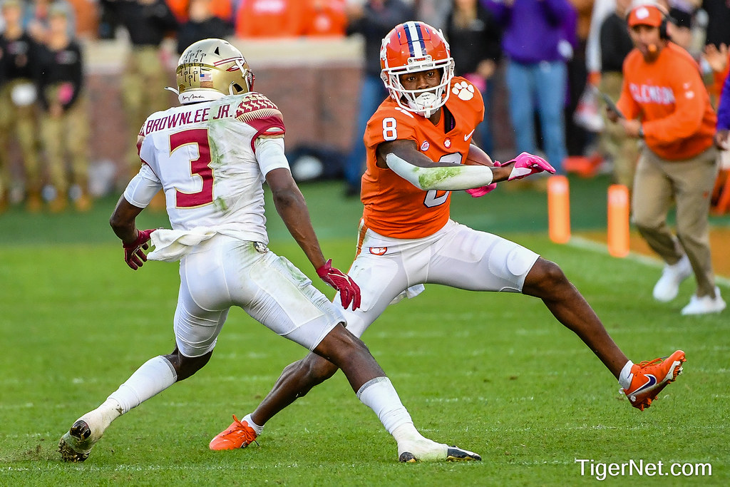 Clemson Football Photo of Justyn Ross and Florida State