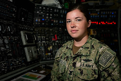 Electronics Technician (Navigation) 2nd Class Olivia Otto, poses for a photo aboard USS Ohio (SSGN 726).