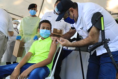Presidente Giammattei continúa en la Cuarta Gira Presidencial y participa en jornada de vacunación en Escuintla by Gobierno de Guatemala
