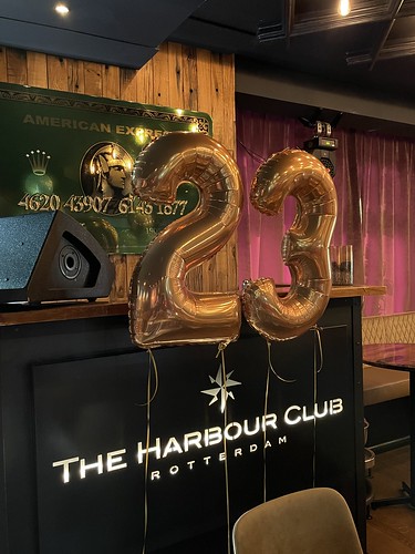 Foilballoon Number 23 Birthday The Harbour Club Rotterdam