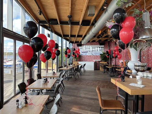 Table Decoration 5 balloons Corporate Party Excelsior Tuin of the Vier Windstreken Kralingse Plas Rotterdam