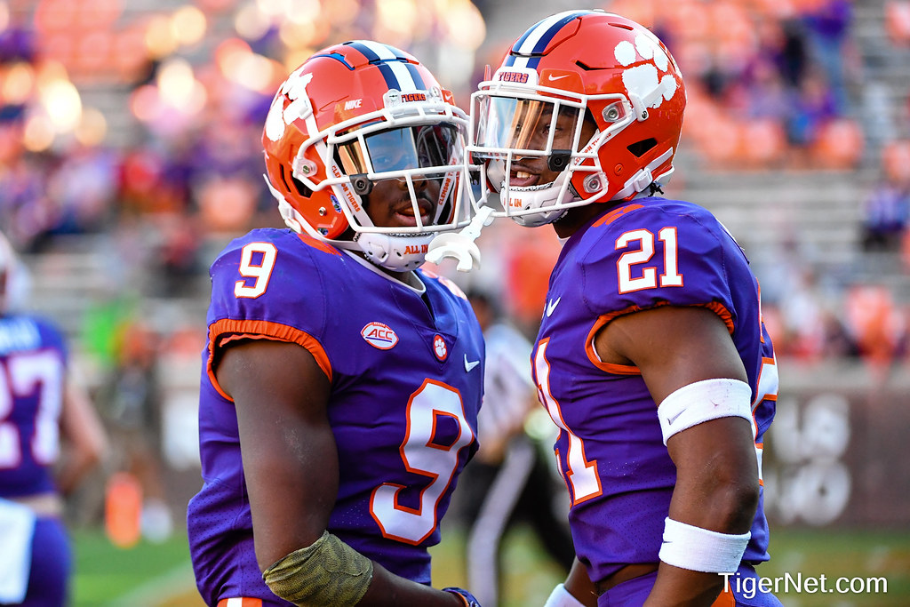 Clemson Football Photo of Malcolm Greene and RJ Mickens and uconn