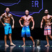Men's Physique Masters 40+ 2nd Harvey 1st Palmberg 3rd Bains