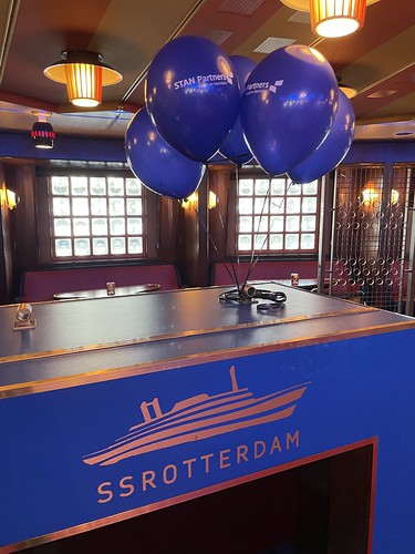 Helium Balloons Printed Corporate Party Stan Partners Ambassador Lounge SS Rotterdam