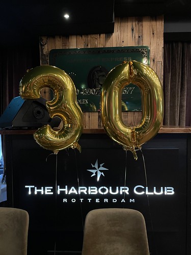 Folieballon Cijfer 30 Verjaardag The Harbour Club Rotterdam