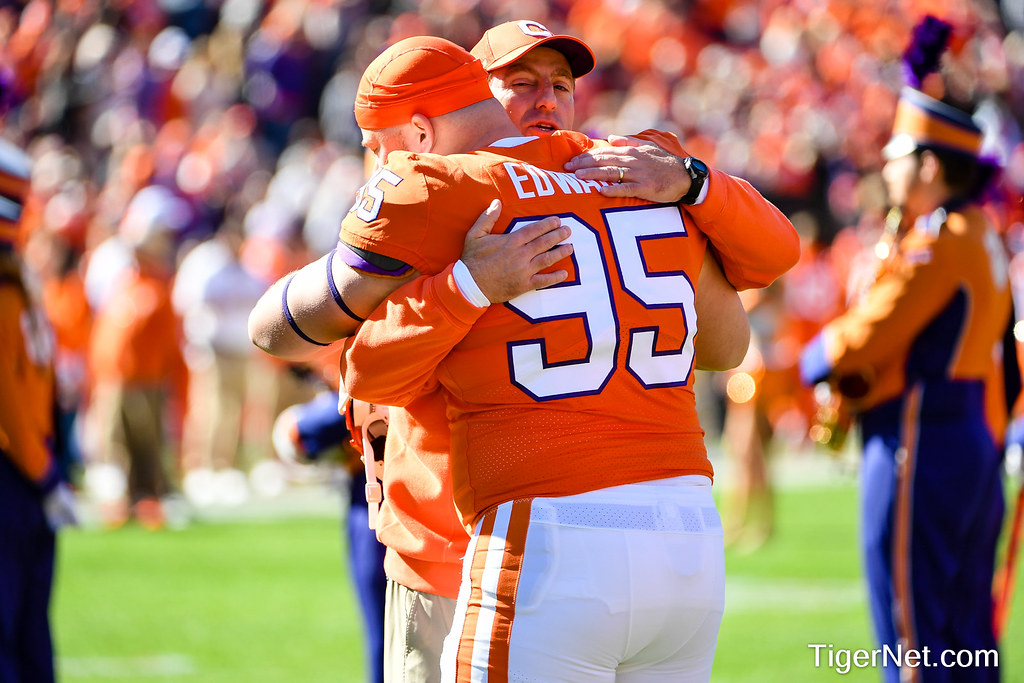 Clemson Football Photo of Dabo Swinney and James Edwards and Wake Forest