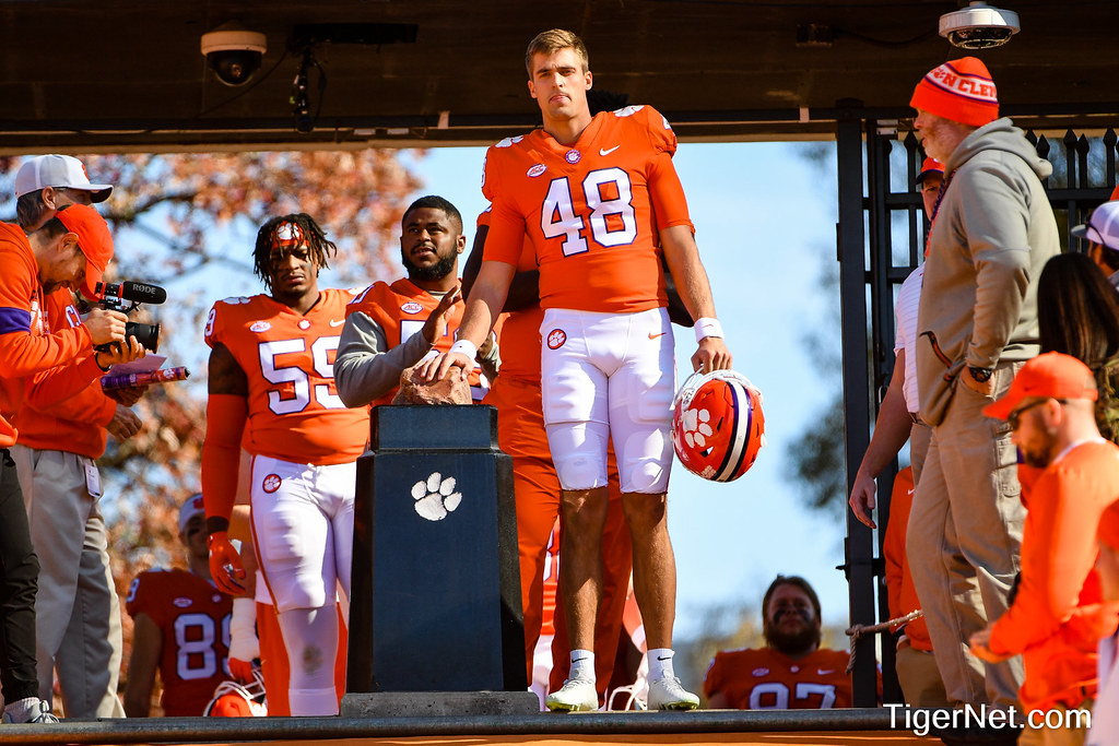 Clemson Football Photo of Will Spiers and Wake Forest