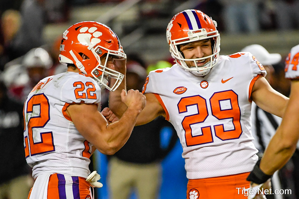 Clemson Football Photo of BT Potter and will and South Carolina