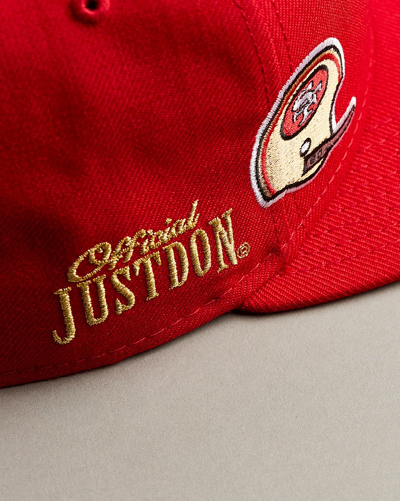 New Era 59FIFTY每頂帽款側邊都有「Just Don」立體刺繡Logo質感呈現