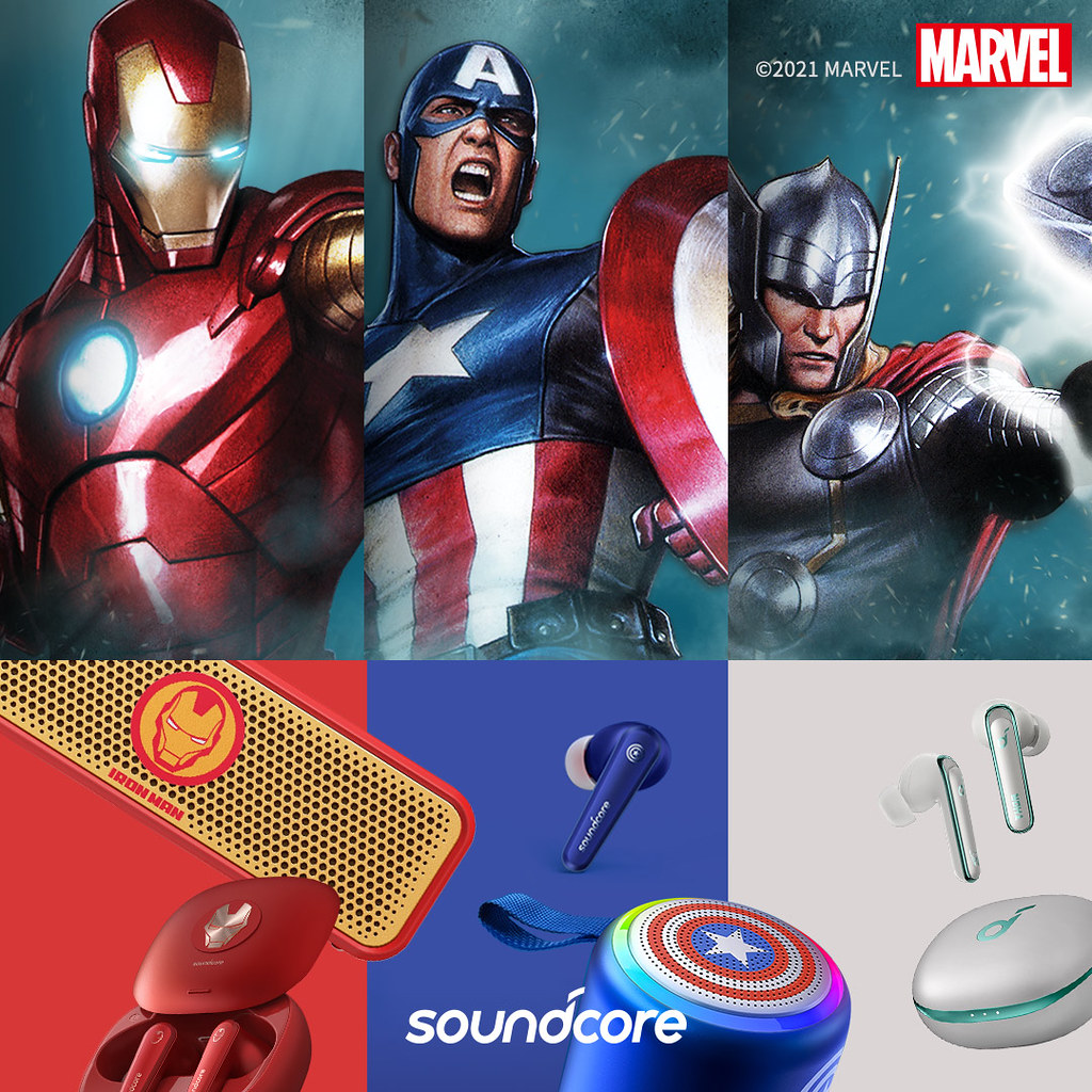 今年聖誕節ANKER與Soundcore在台推出一系列Marvel漫威授權商品。