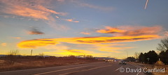 November 28, 2021 - Gorgeous lenticular clouds at sunset. (David Canfield)