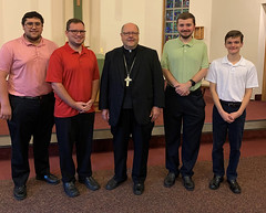 2.Greensburg seminarians with Cleveland Bishop Malesic