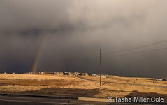 December 15, 2021 - A rare morning rainbow as a cold front blows in. (Tasha Miller Cole)
