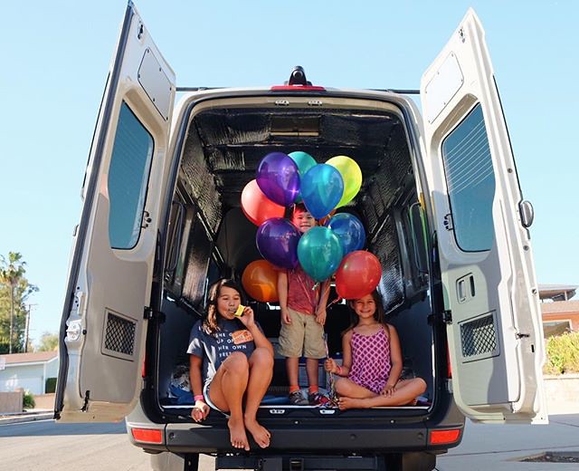 Little Vanlife kids in their full-time home about to head overseas to overland the world