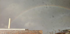 December 15, 2021 - A rare morning rainbow as a cold front blows in. (ThorntonWeather.com)