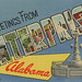 Greetings from Enterprise, Alabama - Large Letter Postcard